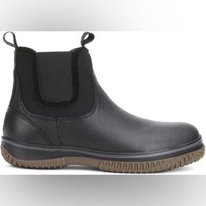 Pajar Gavel Men’s Leather Chelsea Slip On Pull Up Boots Black Size 9